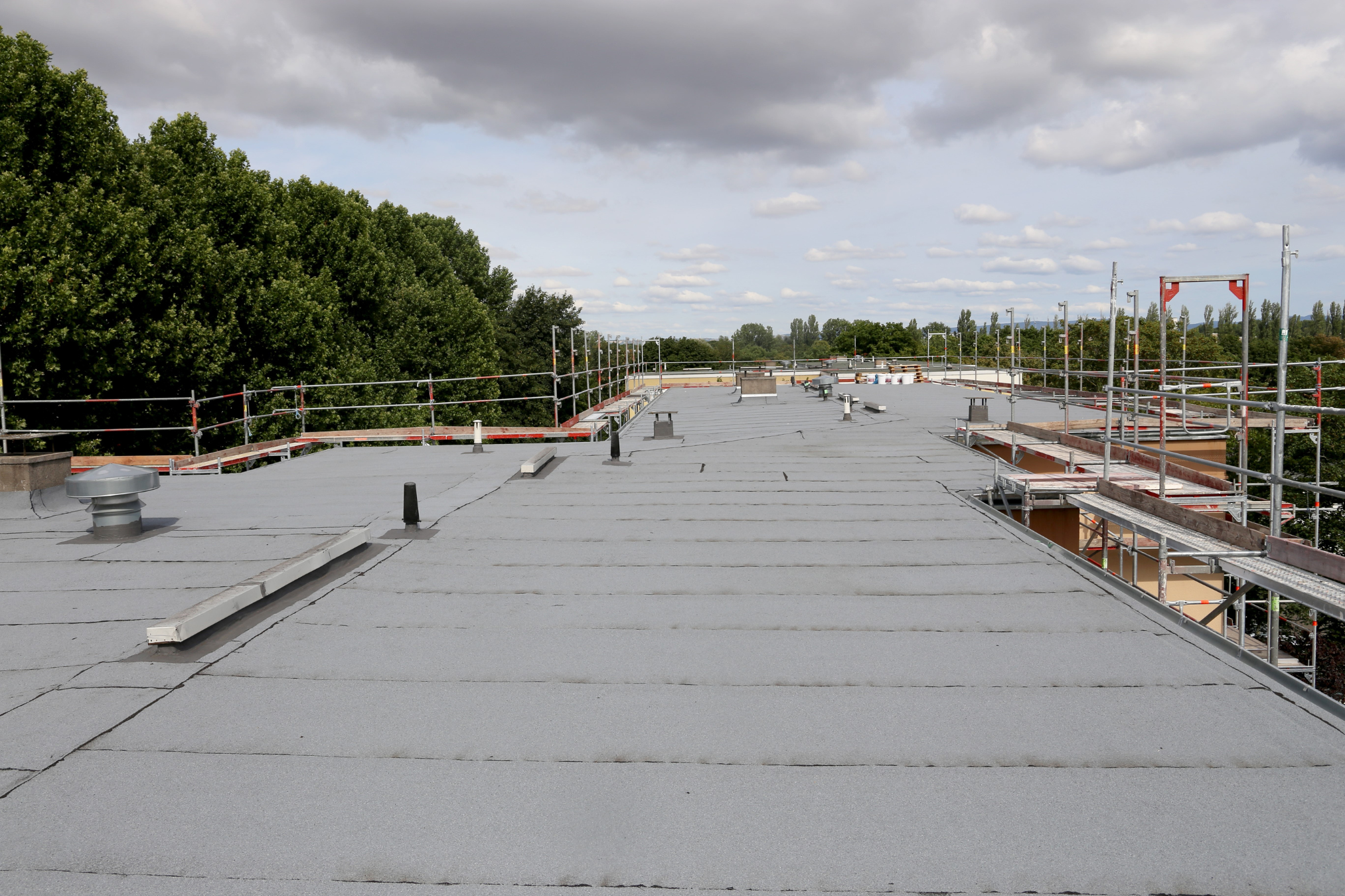 flat roof installation